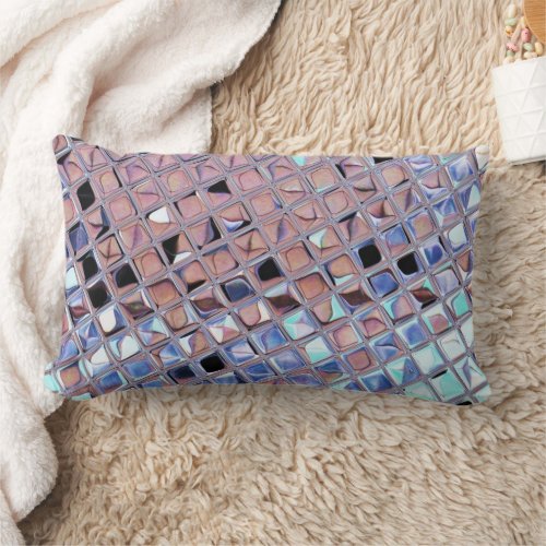 Groovy Disco Mirror Ball for Dance Party Lumbar Pillow