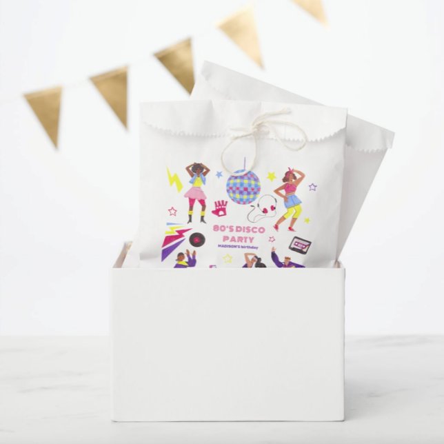 Groovy Disco Party Retro 80s Discoball Favor Bag (Creator Uploaded)
