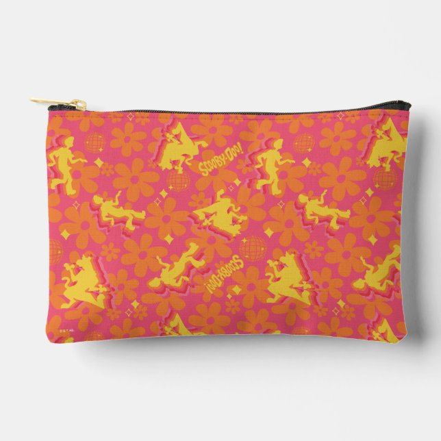 Groovy Disco Scooby-Doo Pattern Accessory Pouch (Front)