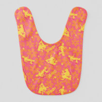 Groovy Disco Scooby-Doo Pattern Baby Bib
