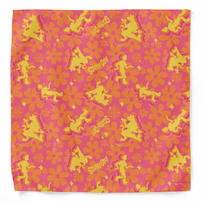 Groovy Disco Scooby-Doo Pattern Bandana (Front)