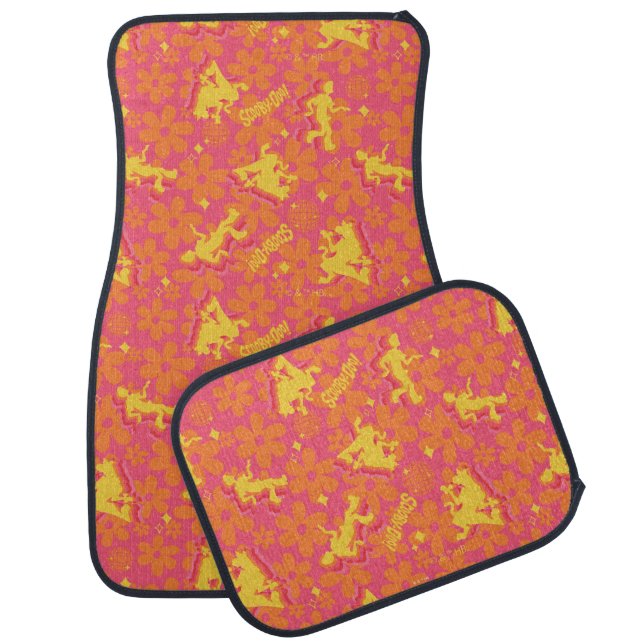 Groovy Disco Scooby-Doo Pattern Car Floor Mat (Set)