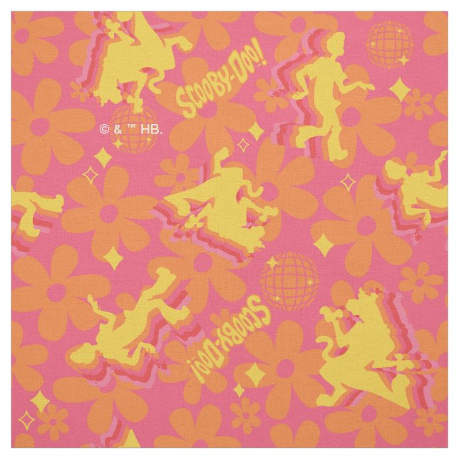Groovy Disco Scooby-Doo Pattern Fabric (Swatch)