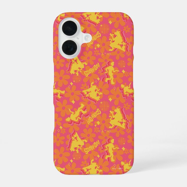 Groovy Disco Scooby-Doo Pattern Iphone Case (Back)