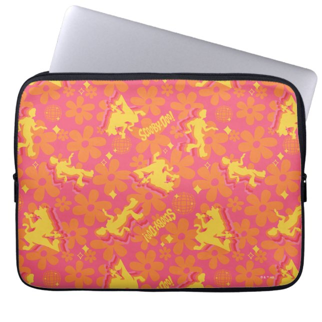 Groovy Disco Scooby-Doo Pattern Laptop Sleeve (Front)