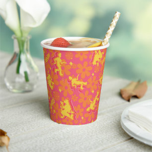 Groovy Disco Scooby-Doo Pattern Paper Cups