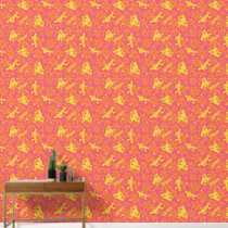 Groovy Disco Scooby-Doo Pattern Wallpaper