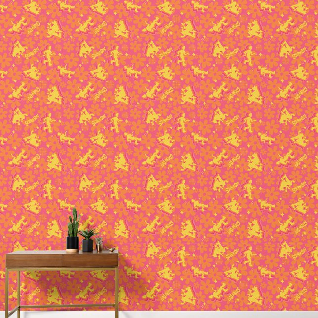 Groovy Disco Scooby-Doo Pattern Wallpaper (Hallway)