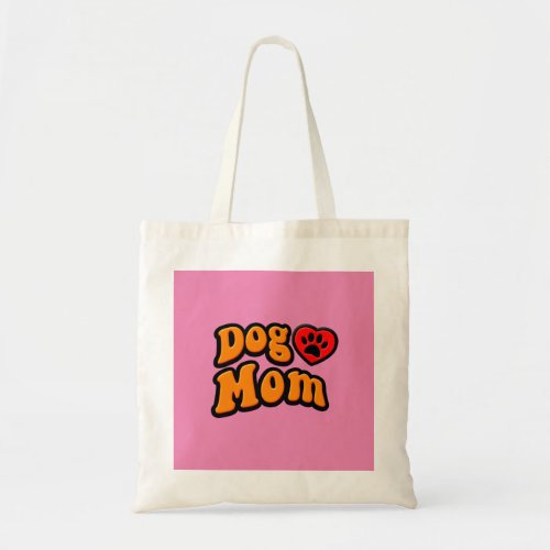 Groovy Dog Mom Drawing Tote Bag