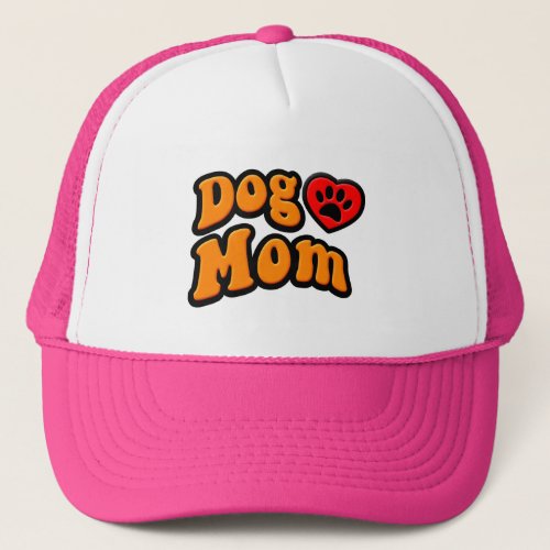 Groovy Dog Mom Drawing Trucker Hat