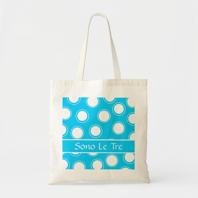 Groovy Dots #1 with monogram Tote Bag (Front)