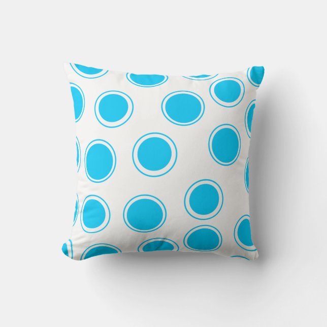 Groovy Dots #2 @ SonoLeTre Throw Pillow (Front)