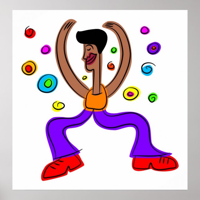 groovy dude poster (Front)