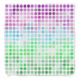 Groovy Eclectic Boho Abstract Toric Pride Flag Bandana