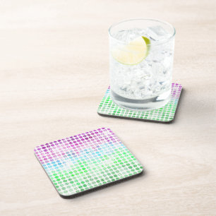 Groovy Eclectic Boho Abstract Toric Pride Flag Beverage Coaster