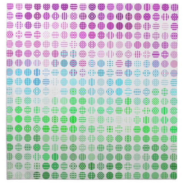 Groovy Eclectic Boho Abstract Toric Pride Flag Cloth Napkin (Front)