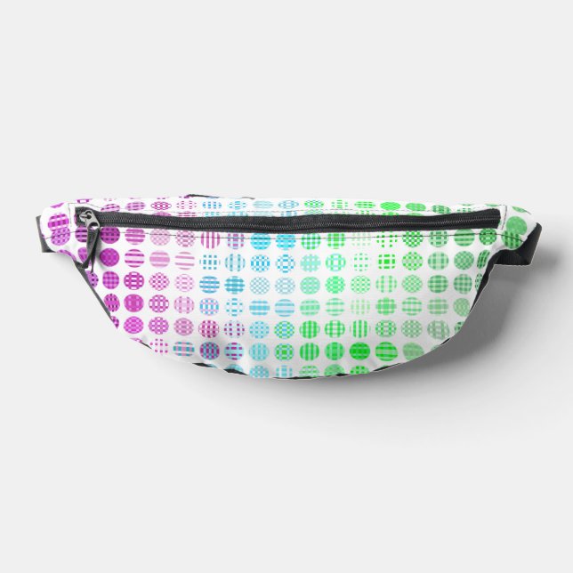 Groovy Eclectic Boho Abstract Toric Pride Flag Fanny Pack (Lay Down)