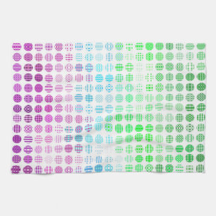 Groovy Eclectic Boho Abstract Toric Pride Flag Kitchen Towel