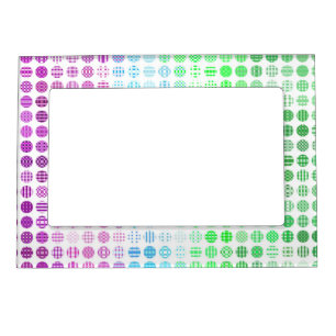 Groovy Eclectic Boho Abstract Toric Pride Flag Magnetic Frame