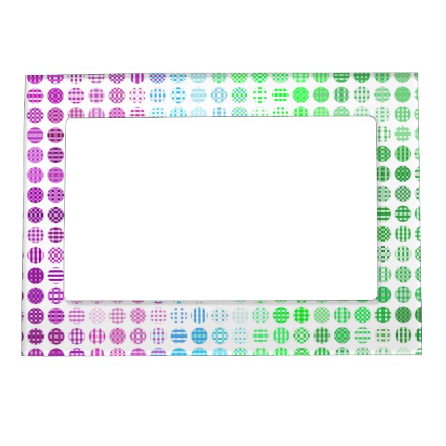 Groovy Eclectic Boho Abstract Toric Pride Flag Magnetic Frame (Front)