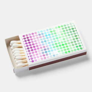 Groovy Eclectic Boho Abstract Toric Pride Flag Matchboxes