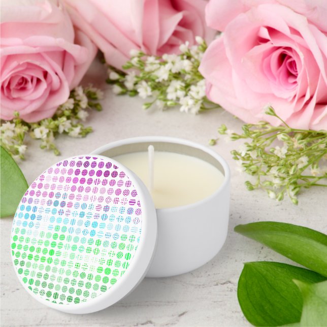 Groovy Eclectic Boho Abstract Toric Pride Flag Mini Candle Favors (Insitu (Wedding))