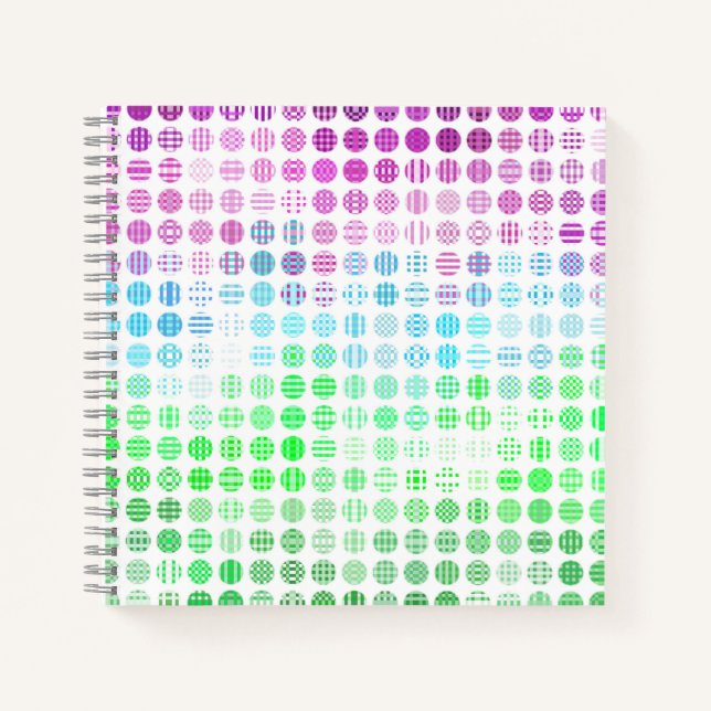 Groovy Eclectic Boho Abstract Toric Pride Flag Notebook (Front)