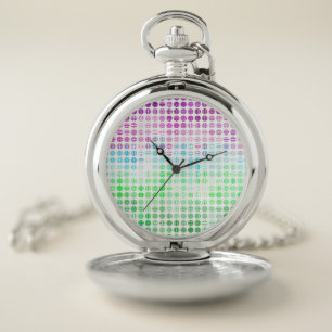 Groovy Eclectic Boho Abstract Toric Pride Flag Pocket Watch
