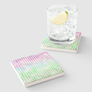 Groovy Eclectic Boho Abstract Toric Pride Flag Stone Coaster