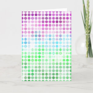 Groovy Eclectic Boho Abstract Toric Pride Flag Thank You Card