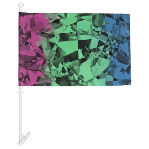Groovy Eclectic Retro Trippy Polysexual Pride Flag