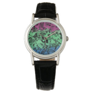 Groovy Eclectic Retro Trippy Polysexual Pride Flag Watch