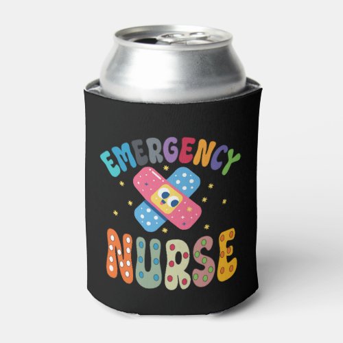 Groovy Emergency Nurse ED Nurse RN NURSE Can Cooler