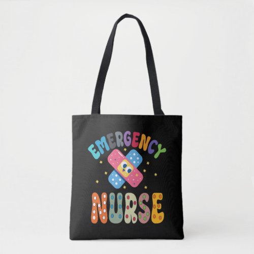 Groovy Emergency Nurse ED Nurse RN NURSE Tote Bag