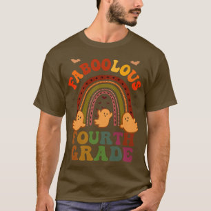 Groovy FABOOLOUS 4TH GRADE TEACHER Costume This Is T-Shirt