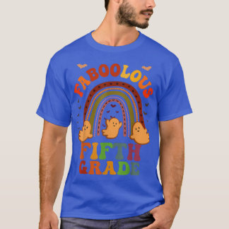 Groovy FABOOLOUS 5TH GRADE TEACHER Costume This Is T-Shirt