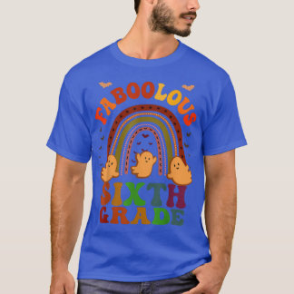 Groovy FABOOLOUS 6TH GRADE TEACHER Costume This Is T-Shirt