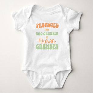 Groovy Fall Grandparent Pregnancy Announcement Baby Bodysuit