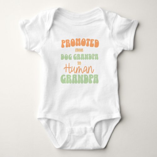 Groovy Fall Grandparent Pregnancy Announcement Baby Bodysuit