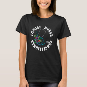 Groovy Family Nurse Practitioner FNP Appreciation T-Shirt
