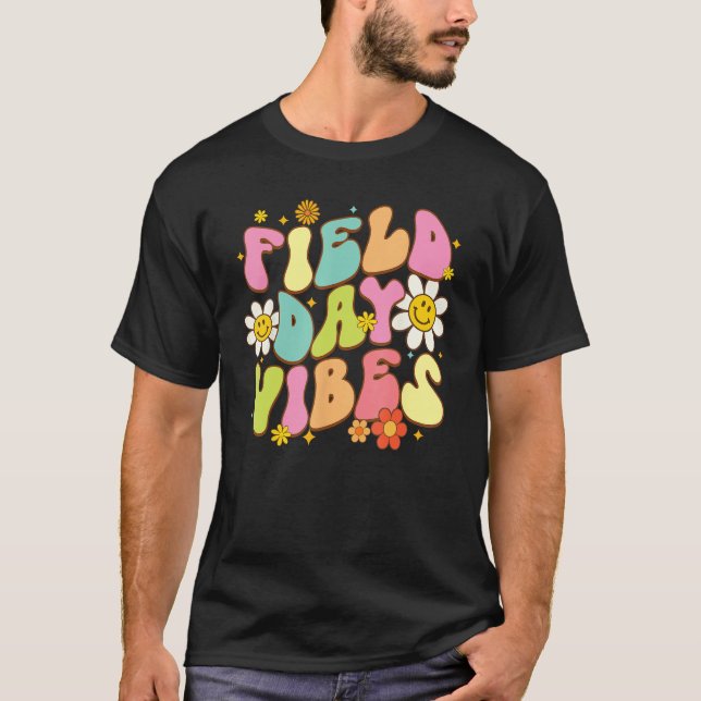 Groovy Field Day 2023  Field Day Vibes Teacher Boy T-Shirt (Front)