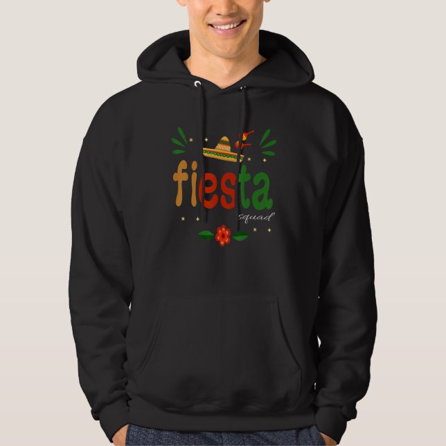 Groovy Fiesta Squad Cinco De Mayo Mexican Fiesta 5 Hoodie (Front)