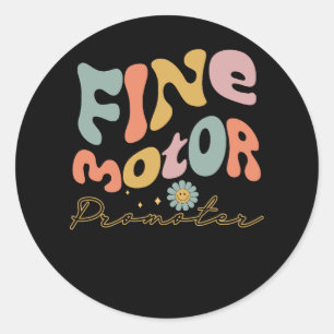 Groovy Fine Motor Promoter Occupational Therapy OT Classic Round Sticker