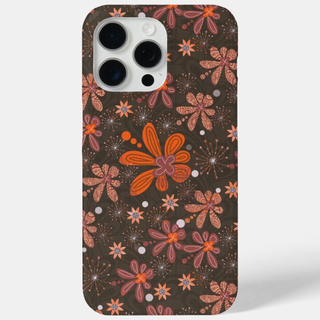 Groovy floral chocolate  Case-Mate iPhone case (Back)
