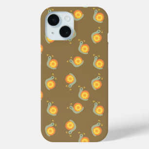 Groovy Flower Child Snail Retro Phone Case