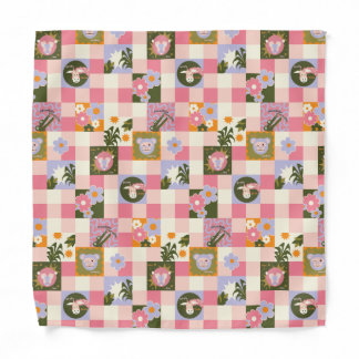 Groovy Flower Jungle Print Bandana