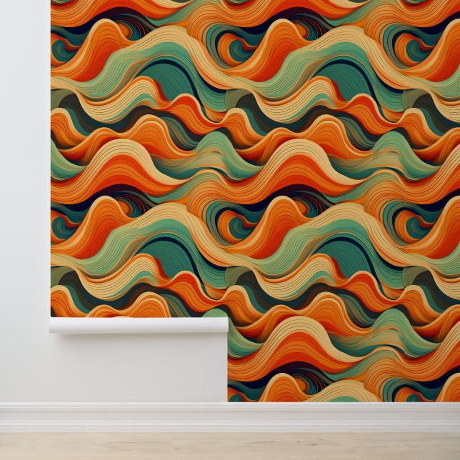 Groovy flower pattern wallpaper  (Application)