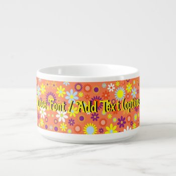 Groovy Flower Power Bowl by gravityx9 at Zazzle