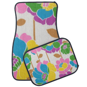 Groovy Flower Power Car Mats