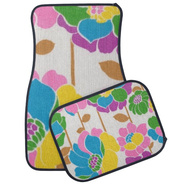 Groovy Flower Power Car Mats (Set)